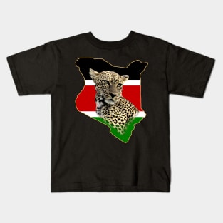 Kenya Leopard - Big Cat - Africa Kids T-Shirt